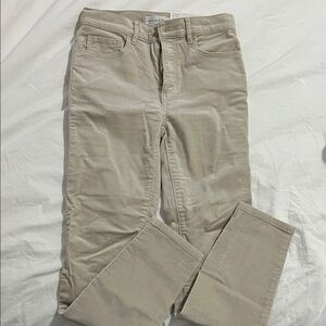 NWT LOFT skinny high rise cords *petite size 25